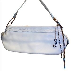 Baby blue leather juicy couture shoulder purse
